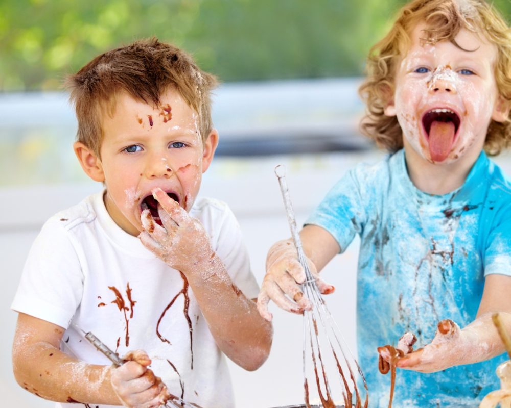 kids during sensory activity play